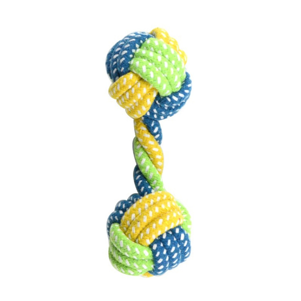 1PC Pet Supply Dog Toys Dogs Chew Teeth Clean Outdoor Training Fun Playing Green Rope Ball Toy For Large Small Dog Cat