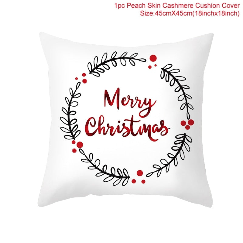 45x45cm Cartoon Christmas Pillowcase