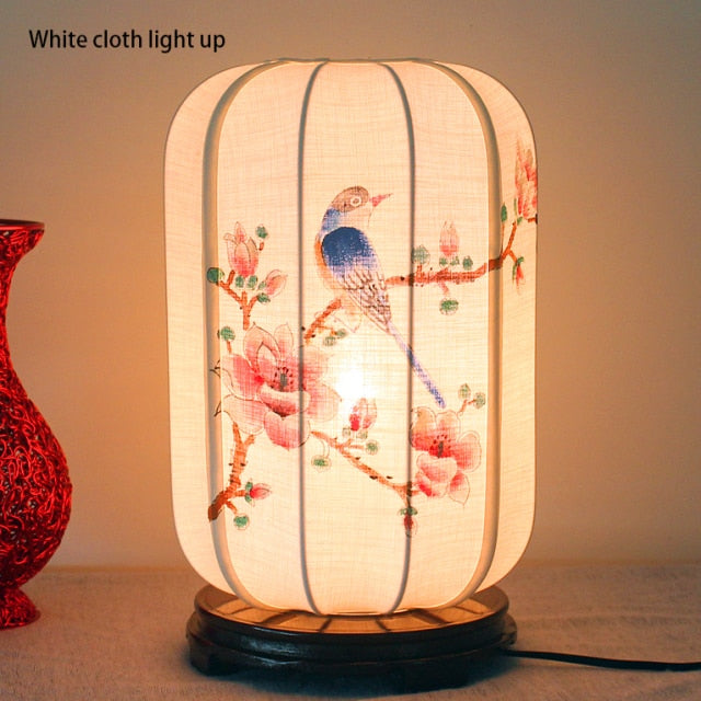 Creative hand-painted desk lamp stylish personality bedside lamp