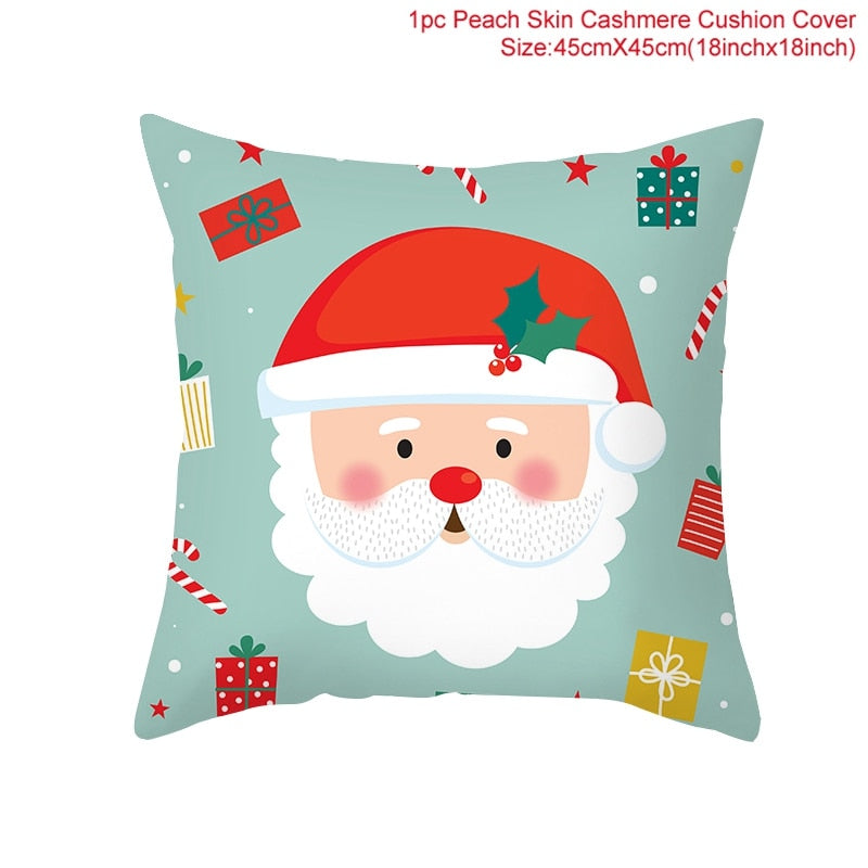 45x45cm Cartoon Christmas Pillowcase