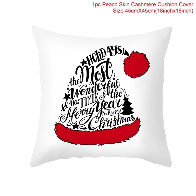 45x45cm Cartoon Christmas Pillowcase