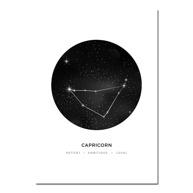 Constellation Nursery Wall Art Canvas Poster Prints