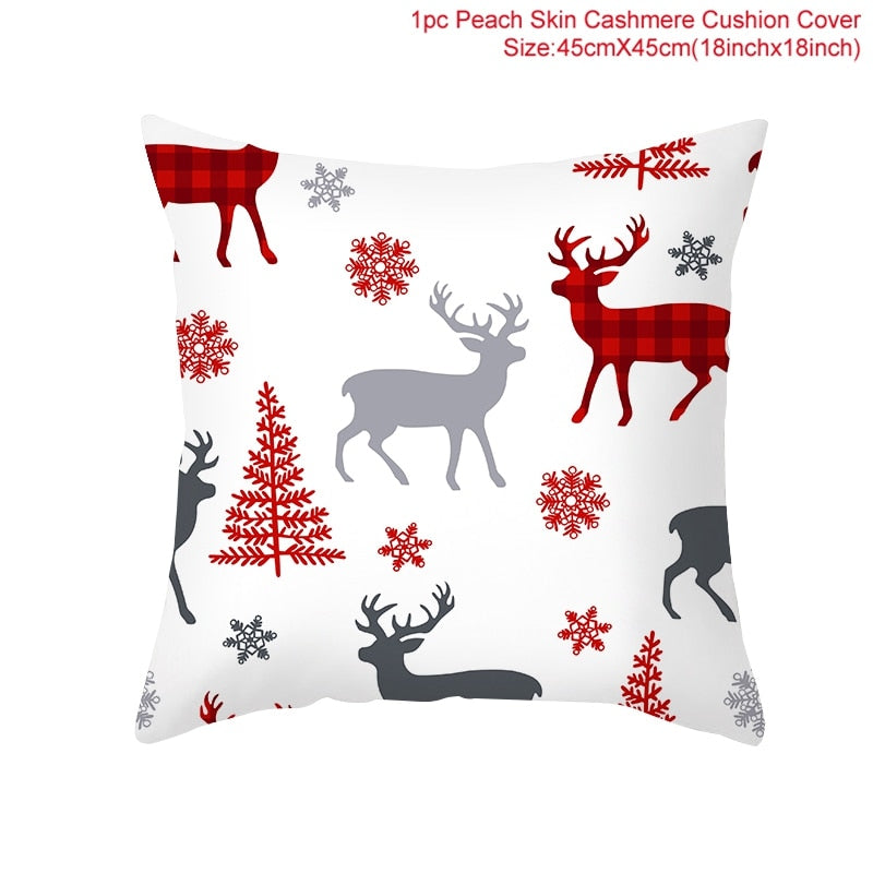 45x45cm Cartoon Christmas Pillowcase