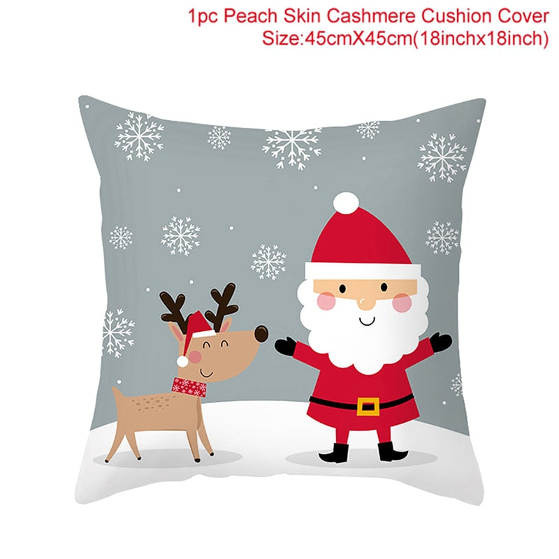 45x45cm Cartoon Christmas Pillowcase