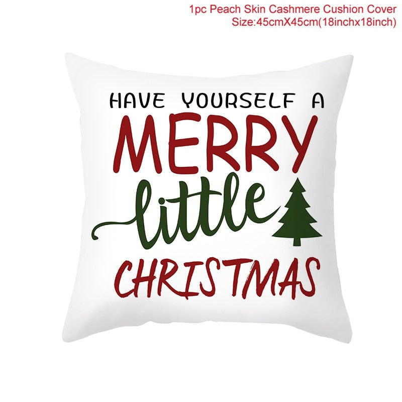 45x45cm Cartoon Christmas Pillowcase