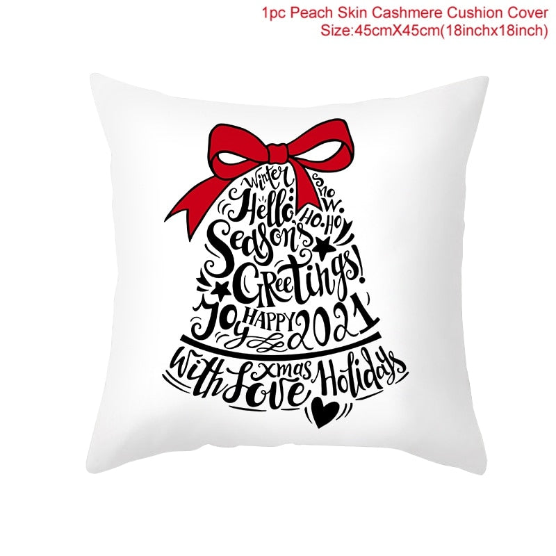 45x45cm Cartoon Christmas Pillowcase