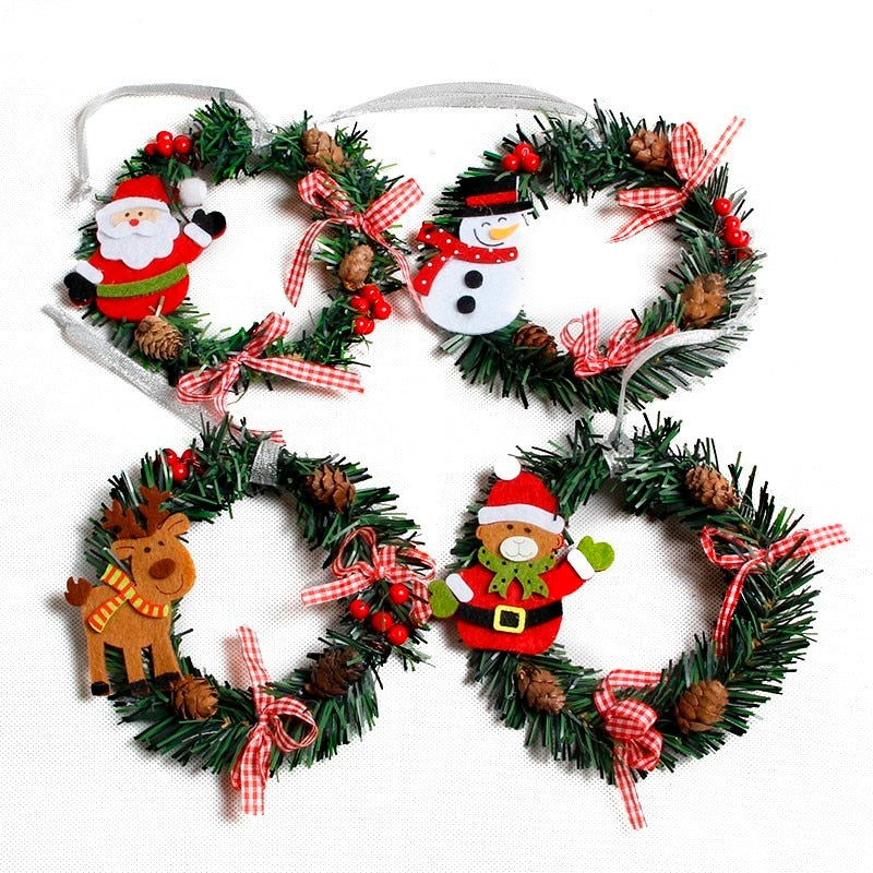 2019 Christmas Wreath Wood Christmas Decor