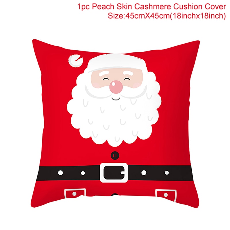 45x45cm Cartoon Christmas Pillowcase