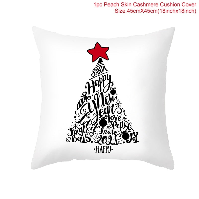 45x45cm Cartoon Christmas Pillowcase