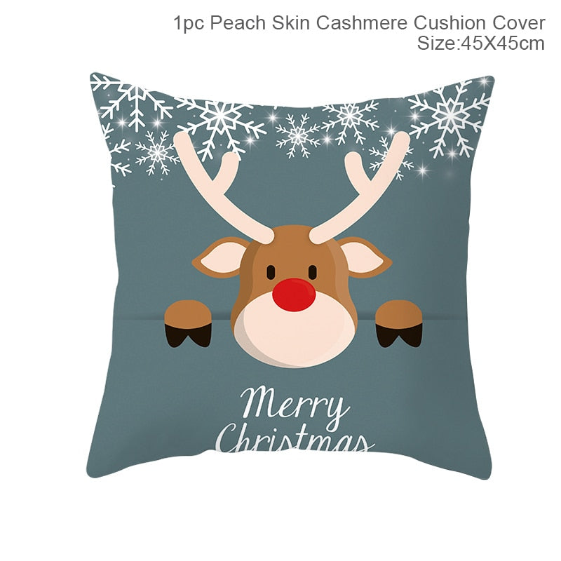 45x45cm Cartoon Christmas Pillowcase