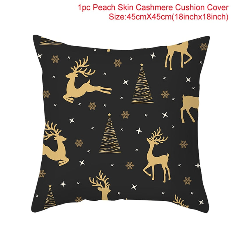 45x45cm Cartoon Christmas Pillowcase