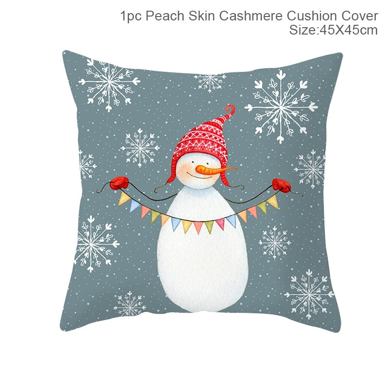 45x45cm Cartoon Christmas Pillowcase