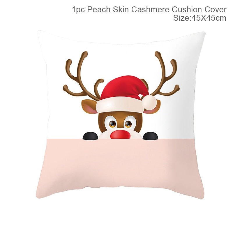 45x45cm Cartoon Christmas Pillowcase