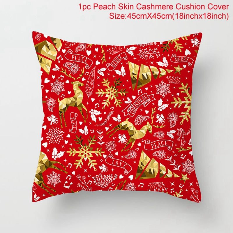 45x45cm Cartoon Christmas Pillowcase