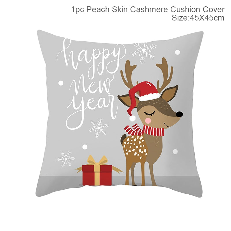 45x45cm Cartoon Christmas Pillowcase