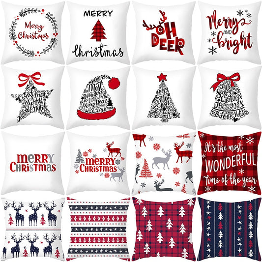 45x45cm Cartoon Christmas Pillowcase