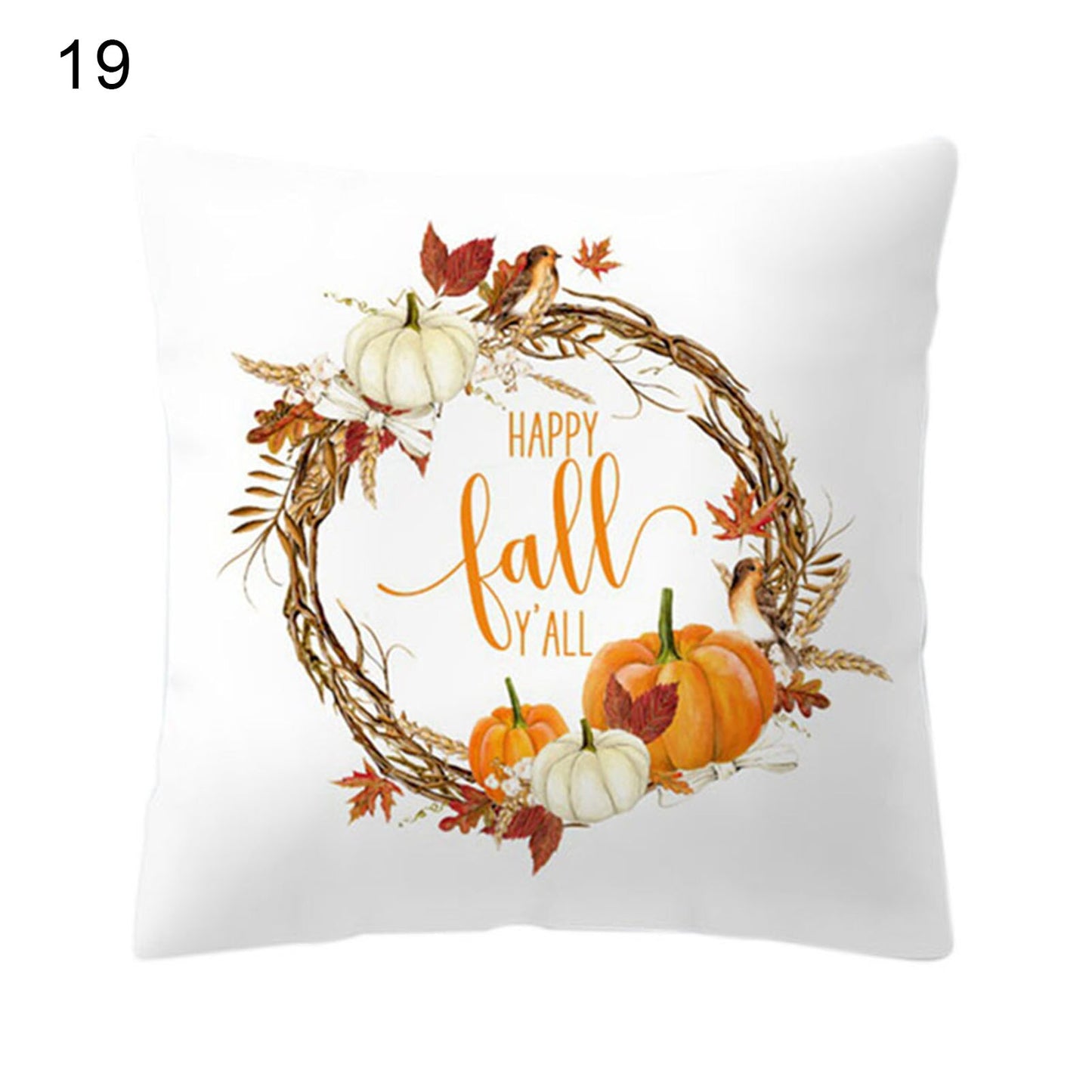 Thanksgiving Day Pumpkin Truck Harvest Rustic Art Decor Cushion Cover Sofa Home Fall Autumn Farm 45*45 cm Printed Pillow Covers