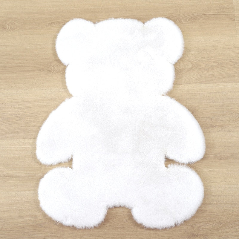 Bear rug super soft carpet Modern Living room bedroom Antiskid mat Fluffy Floor Carpets Decor Rugs white brown children doormat