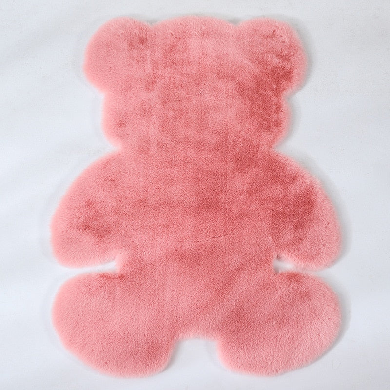 Bear rug super soft carpet Modern Living room bedroom Antiskid mat Fluffy Floor Carpets Decor Rugs white brown children doormat