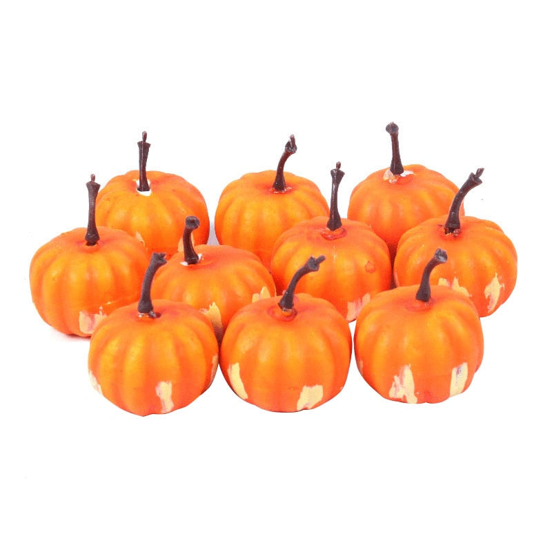 Halloween Artificial Pumpkin Gourds Maple Leaves Pine Cones Autumn Decoration Wreath Fall Harvest Thanksgiving Home Decorations