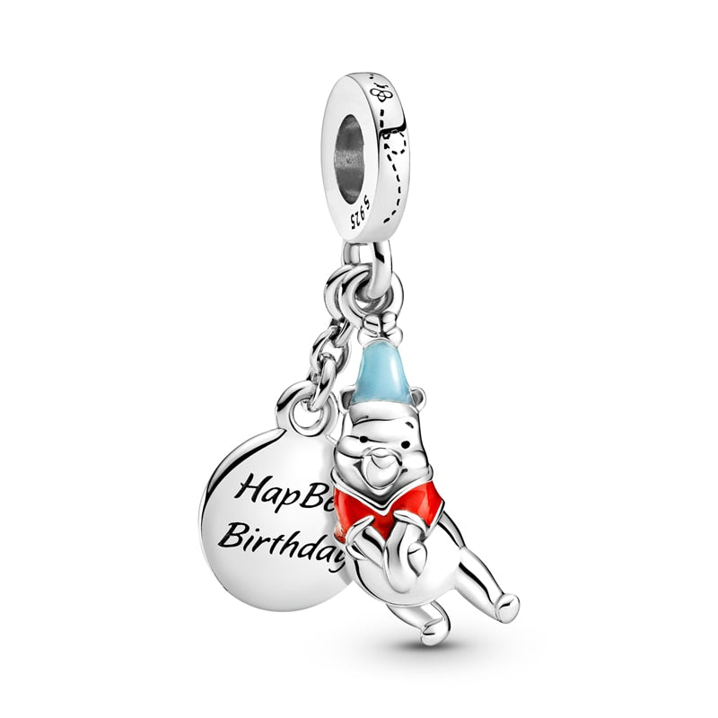 2022 100% 925 Sterling Silver Disney Charm Beads for Original Pandora Bracelets. Women&#39;s Birthday Boutique Fashion Jewelry