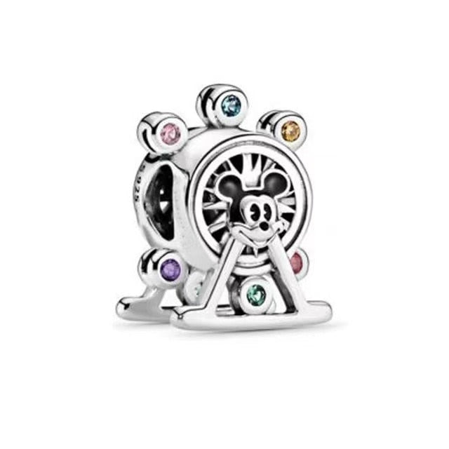 2022 100% 925 Sterling Silver Disney Charm Beads for Original Pandora Bracelets. Women&#39;s Birthday Boutique Fashion Jewelry