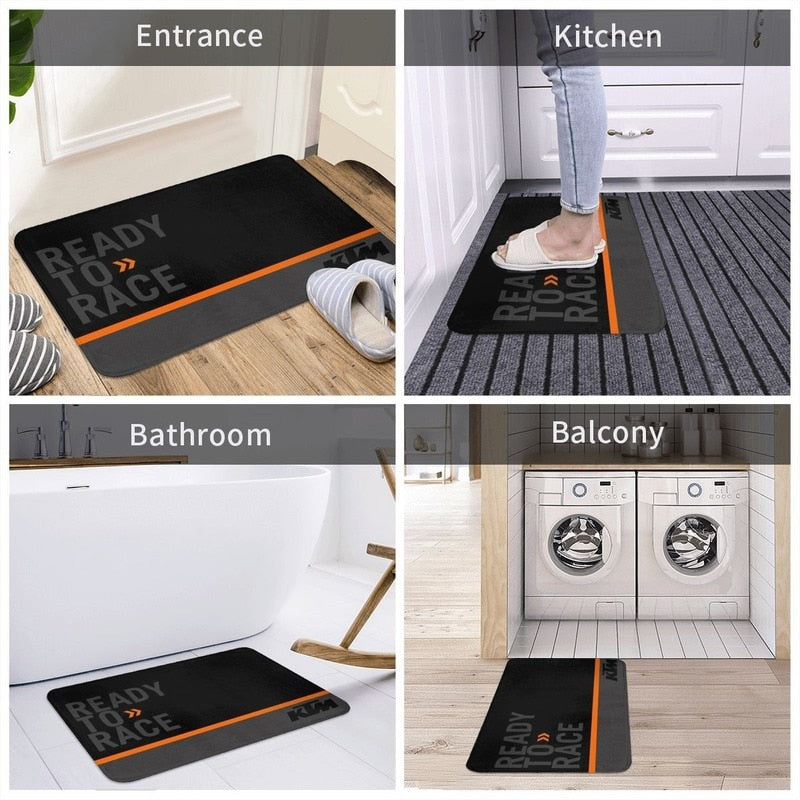 KTM Hallway Doormat Rug Carpet Mat Footpad Bath Mat Anti-slip Entrance Kitchen Bedroom Water Oil Proof Carpets for Living Room