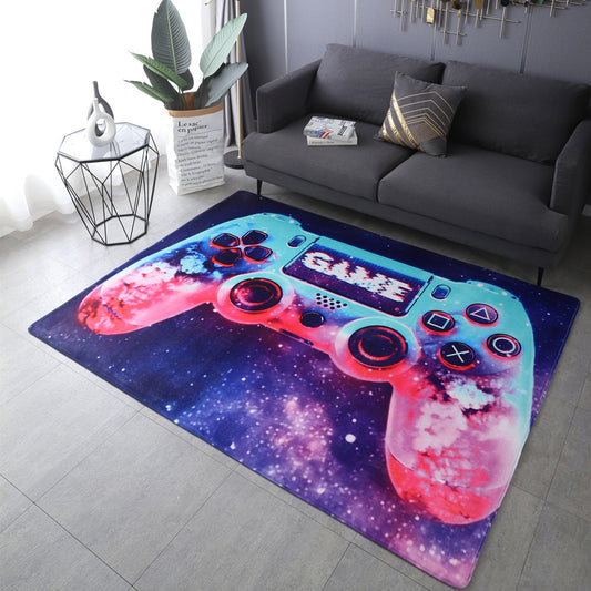 Anime Gamer Controller Kids Play Area Rugs Child Game Floor Mat Cartoon Pattern 3D Printing Carpets for Living Room 2022 New