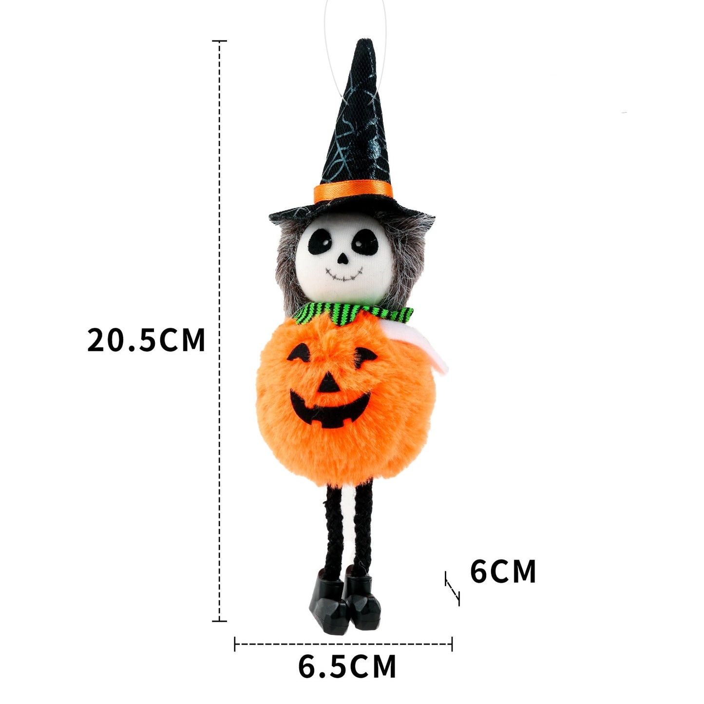 1pc Halloween Doll Bar Decor Pumpkin Ghost Witch Black Cat Pendant Scary Halloween Kids Gift Halloween Party Decoration for Home