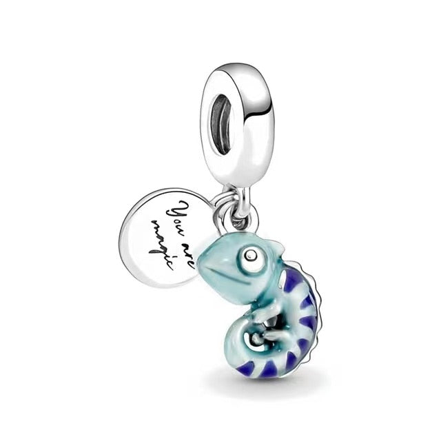 2022 100% 925 Sterling Silver Disney Charm Beads for Original Pandora Bracelets. Women&#39;s Birthday Boutique Fashion Jewelry