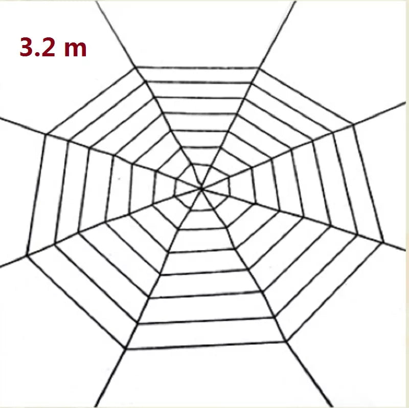 150/200cm Black Scary Giant Spider Huge Spider Web Halloween Decoration Props Haunted House Holiday Outdoor Giant Decoration