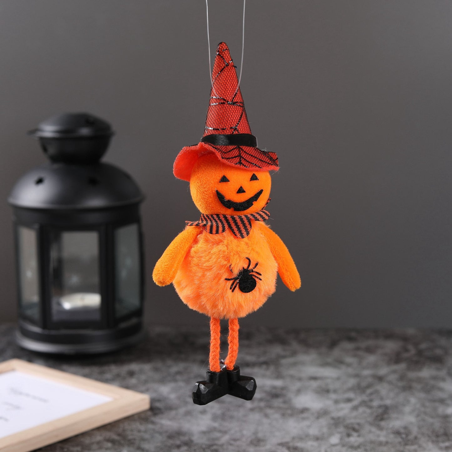 1pc Halloween Doll Bar Decor Pumpkin Ghost Witch Black Cat Pendant Scary Halloween Kids Gift Halloween Party Decoration for Home