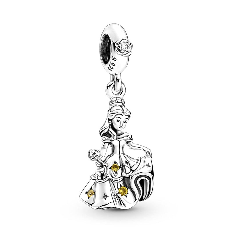 2022 100% 925 Sterling Silver Disney Charm Beads for Original Pandora Bracelets. Women&#39;s Birthday Boutique Fashion Jewelry