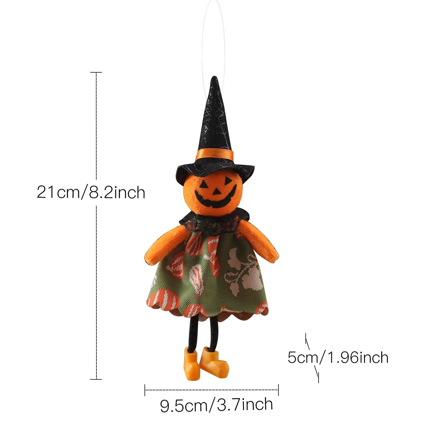 1pc Halloween Doll Bar Decor Pumpkin Ghost Witch Black Cat Pendant Scary Halloween Kids Gift Halloween Party Decoration for Home