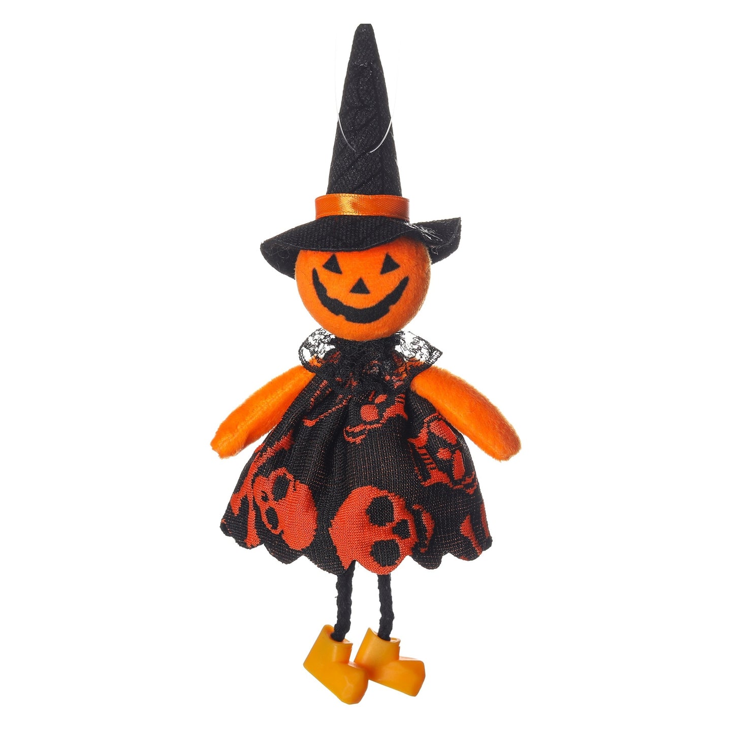 1pc Halloween Doll Bar Decor Pumpkin Ghost Witch Black Cat Pendant Scary Halloween Kids Gift Halloween Party Decoration for Home