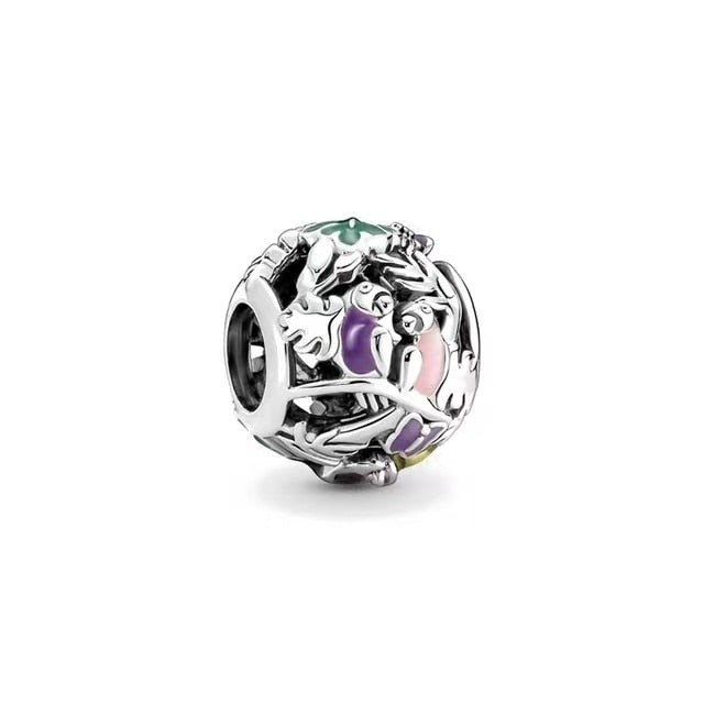 2022 100% 925 Sterling Silver Disney Charm Beads for Original Pandora Bracelets. Women&#39;s Birthday Boutique Fashion Jewelry