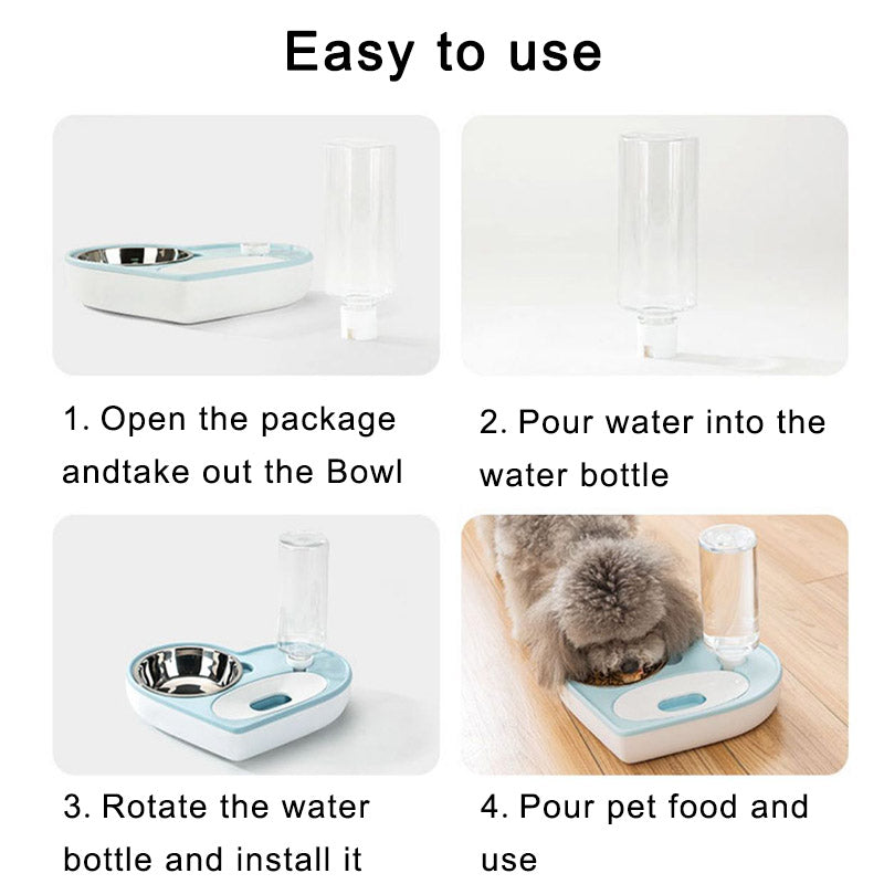 2 In 1 Pet Water Food Bowl