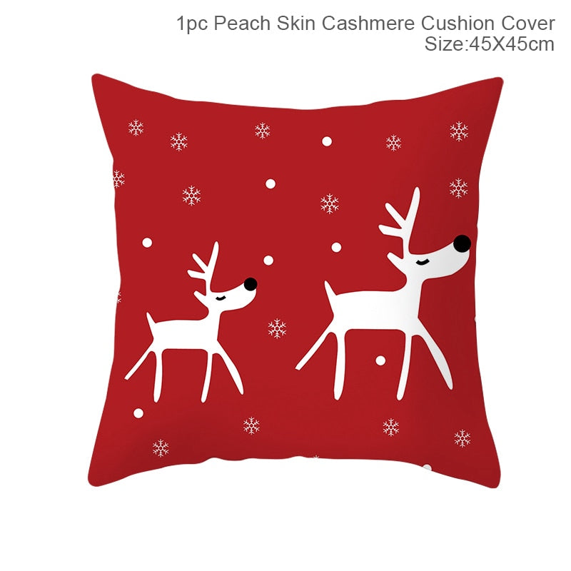 45x45cm Cartoon Christmas Pillowcase