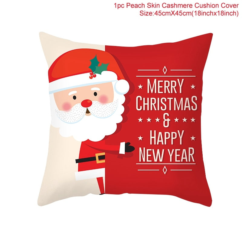 45x45cm Cartoon Christmas Pillowcase