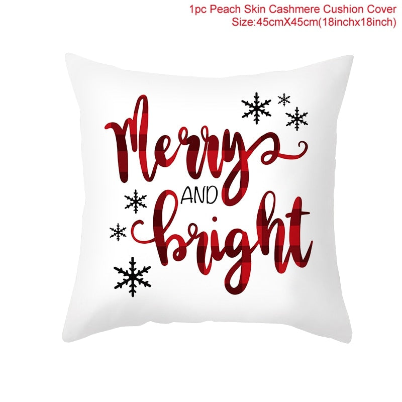 45x45cm Cartoon Christmas Pillowcase