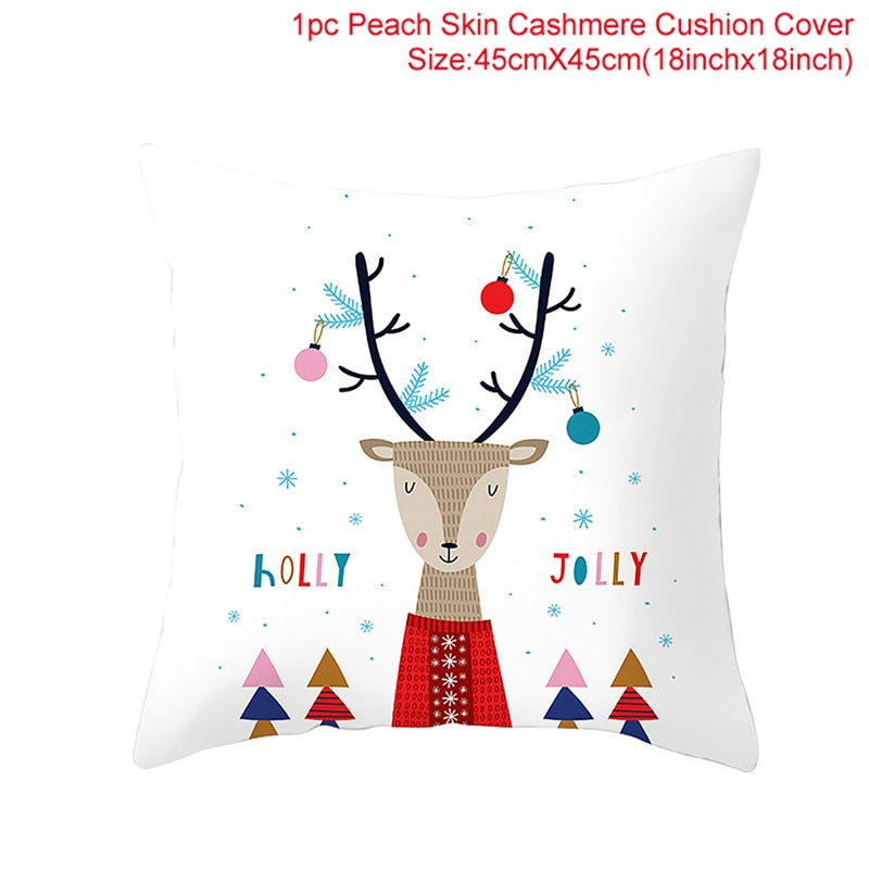 45x45cm Cartoon Christmas Pillowcase