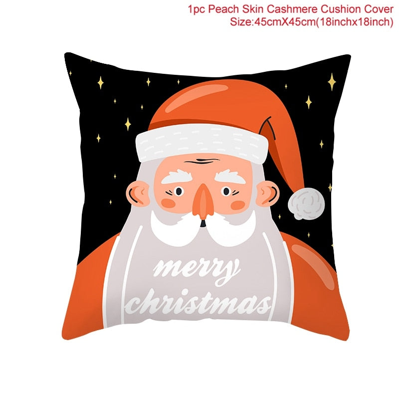 45x45cm Cartoon Christmas Pillowcase