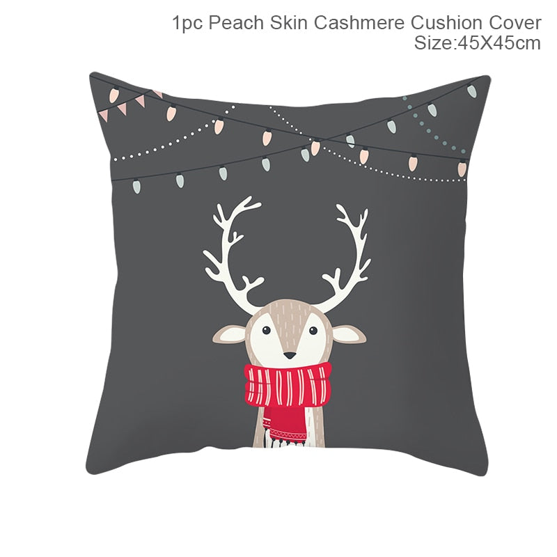 45x45cm Cartoon Christmas Pillowcase