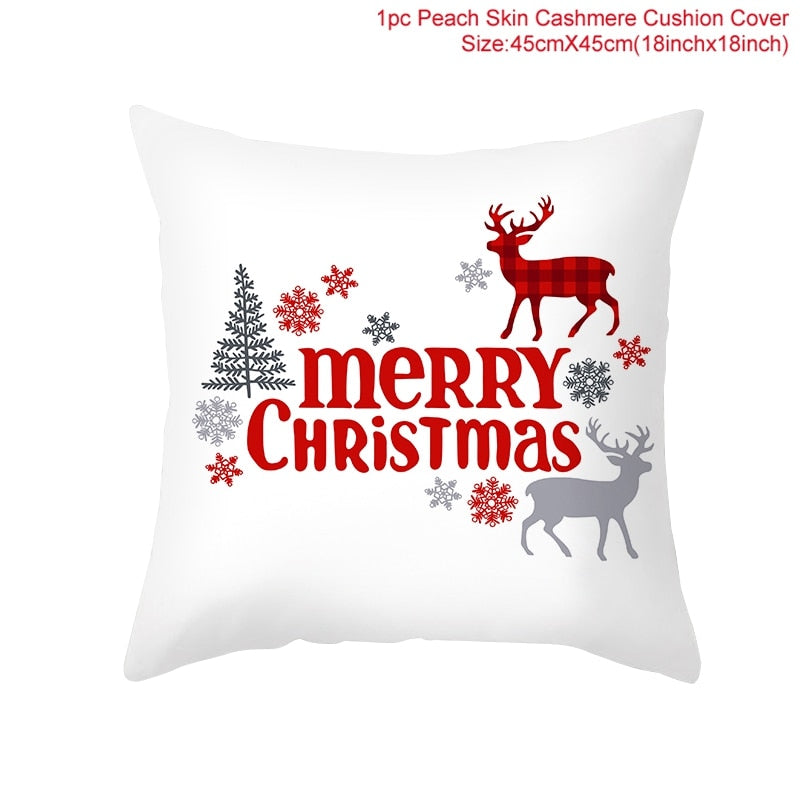 45x45cm Cartoon Christmas Pillowcase