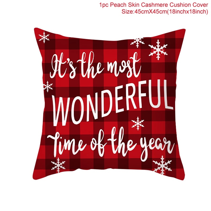 45x45cm Cartoon Christmas Pillowcase